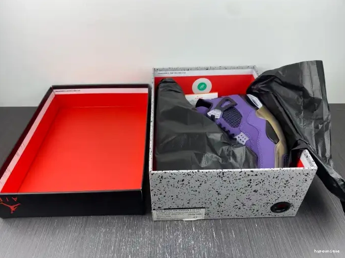 HYPE and Travis Scott LN4 4 Family) (Friends 766296 Retro Jordan Purple 0608